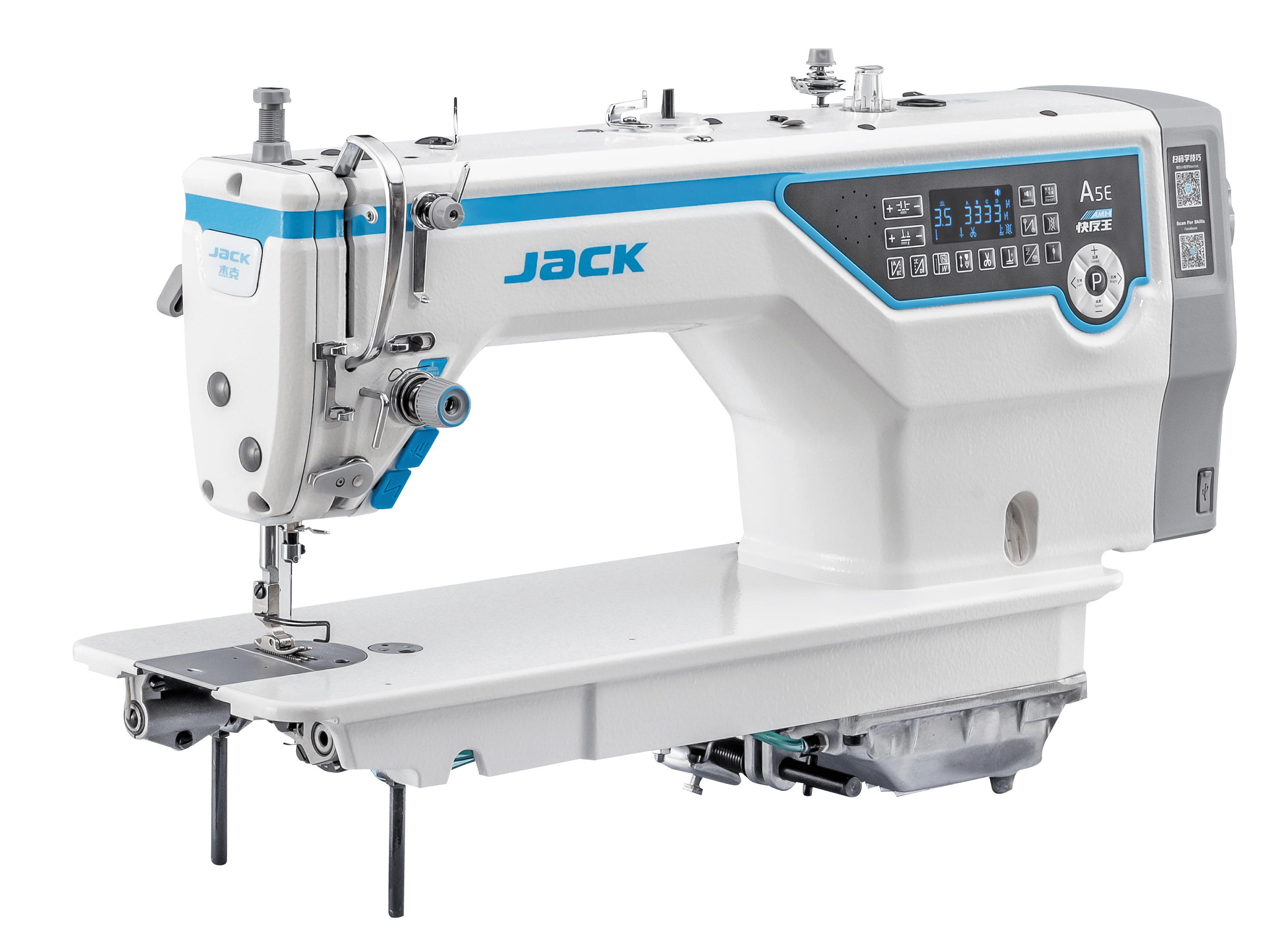 The industrial single needle lockstitch sewing machine of Jack